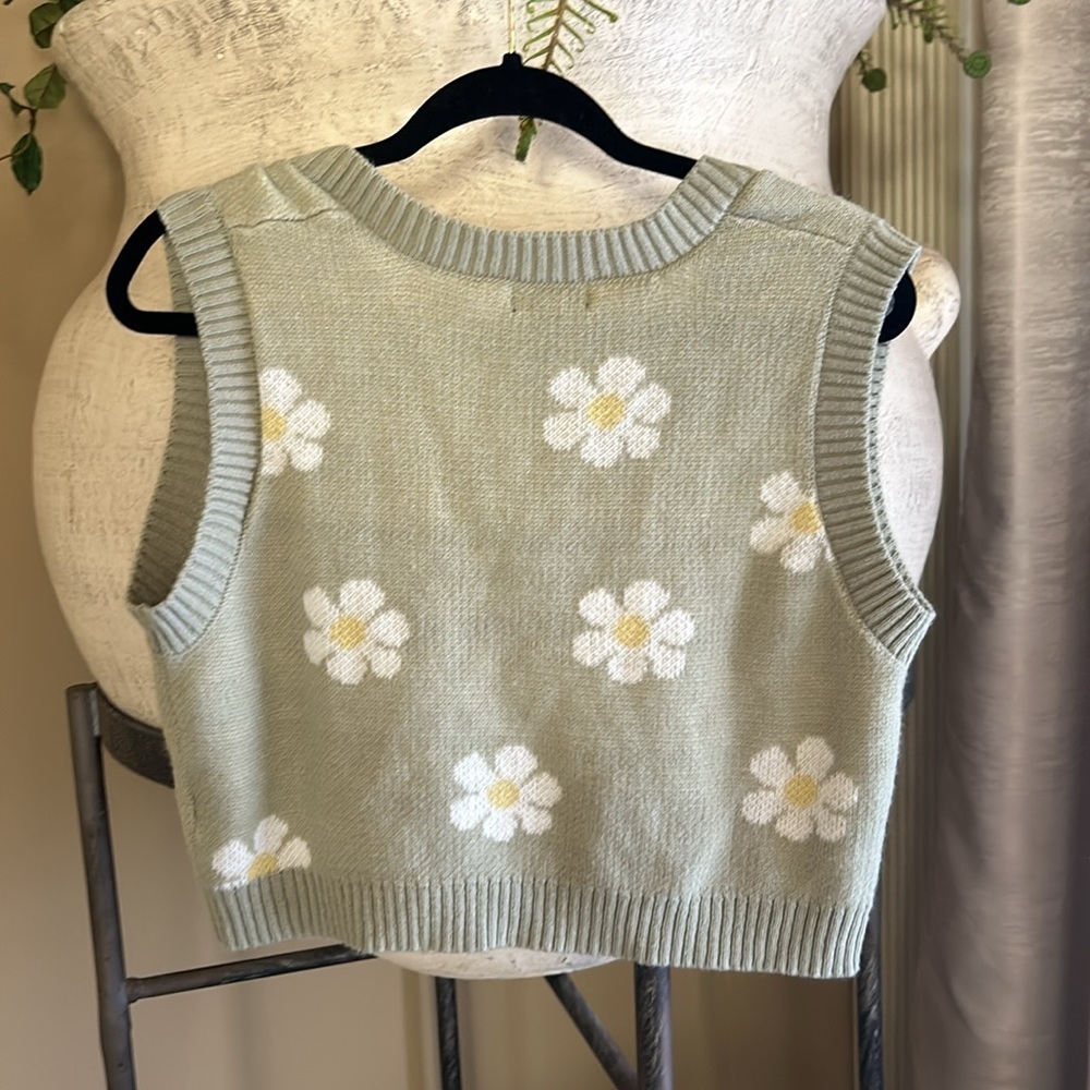Floral sweater vest - Picture 2 of 2